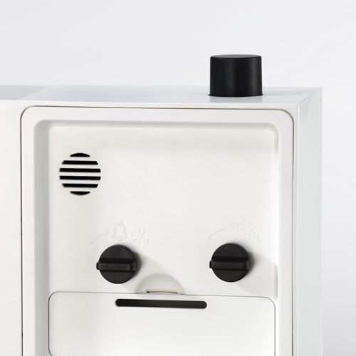 IKEA - ÖKENMARSVIN, alarm clock, white, 11x6x9 cm
