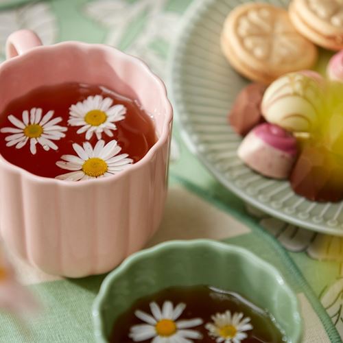 IKEA - SMÖRFISK, kupa seti, açık yeşil-pembe, 34 cl