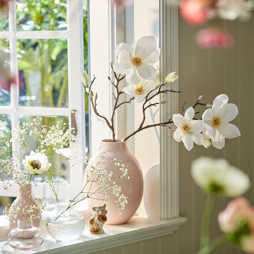 IKEA - SMYCKA, artificial flower, white, 61 cm