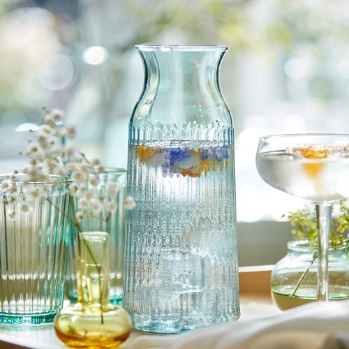 IKEA - SMÖRFISK, carafe, light turquoise, 1 l