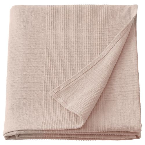 IKEA - INDIRA, bedspread/blanket, light pink, 150x250 cm