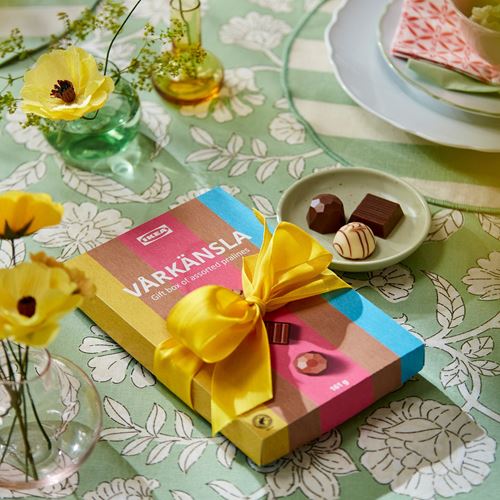 IKEA - VARKANSLA, pralin çikolata hediye kutusu, 161 gr