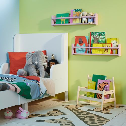 IKEA - FLISAT, duvar rafı, uçuk pembe, 70x9x16 cm