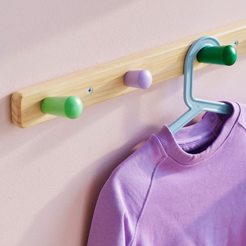 IKEA - FLISAT, rack with hooks, multicolour, 47 cm