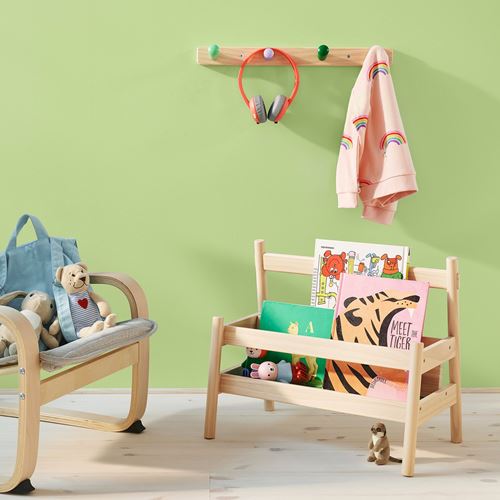 IKEA - FLISAT, çocuk kitaplığı, huş, 49x28x41 cm