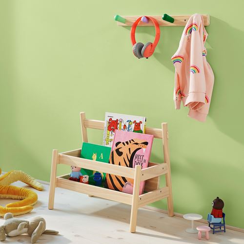 IKEA - FLISAT, çocuk kitaplığı, huş, 49x28x41 cm