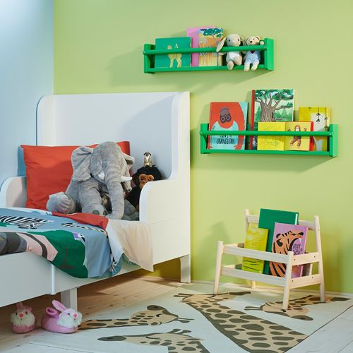IKEA - FLISAT, wall shelf, green, 70x9x16 cm