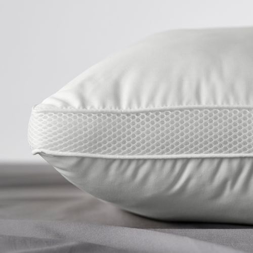 IKEA - GAFFELKLOCKA, high pillow, white, 50x60 cm