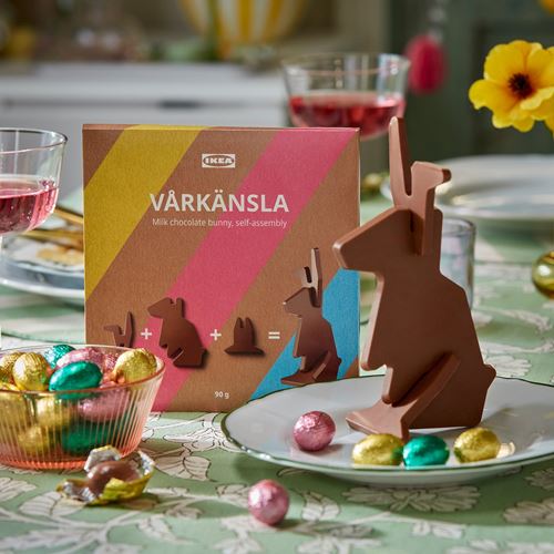 IKEA - VARKANSLA, sütlü tavşan çikolata, 90 gr