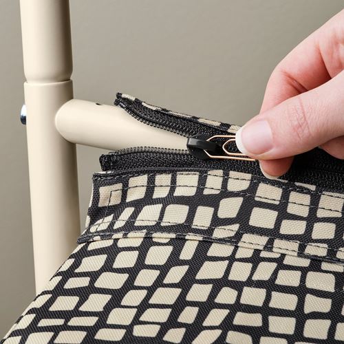 IKEA - SANDKATT, tepsili mama sandalyesi, bej-antrasit, 60x68x91 cm