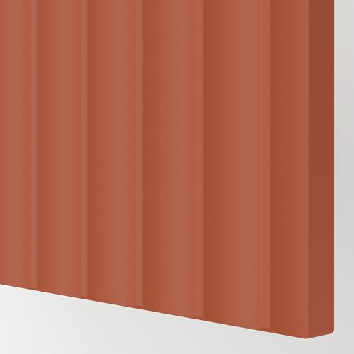 IKEA - TERRSJÖ, door, red-brown wave pattern, 60x60 cm