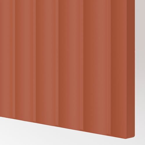 IKEA - TERRSJÖ, cover panel, red-brown wave pattern, 39x81 cm
