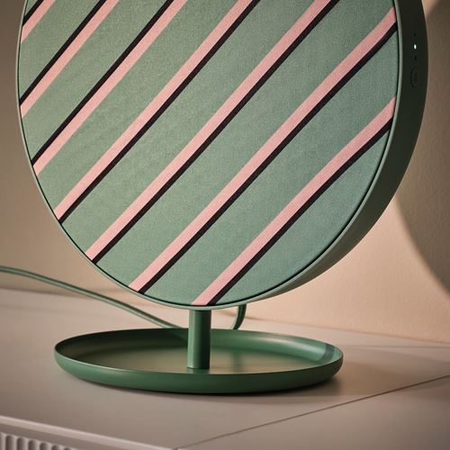 IKEA - SOLSKYDD, bluetooth speaker, green, 29 cm