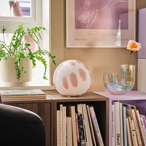 IKEA - FADO, abajur, pembe, 25 cm