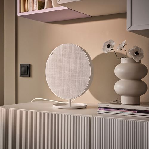 IKEA - SOLSKYDD, bluetooth speaker, white, 29 cm