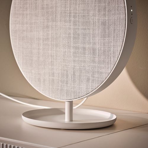IKEA - SOLSKYDD, bluetooth speaker, white, 29 cm