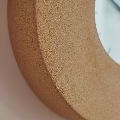 IKEA - SVARTGÖK, wall clock, cork, 38 cm