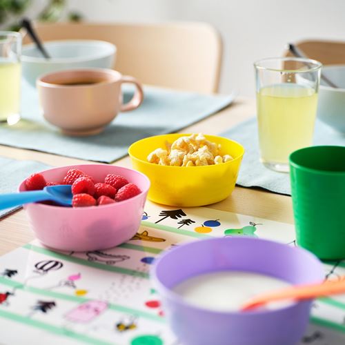 IKEA - KALAS, bowl set for children, multicolour