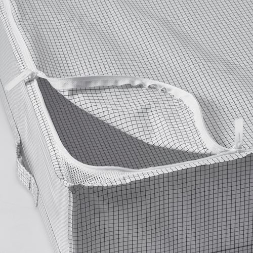 IKEA - STUK, hurç, beyaz-siyah, 51x51x18 cm