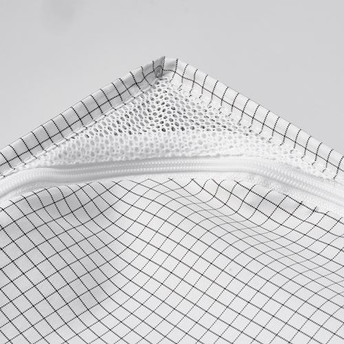 IKEA - STUK, closed storage box, white/black, 34x51x28 cm