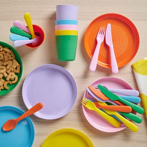 IKEA - KALAS, children's cutlery set, multicolour