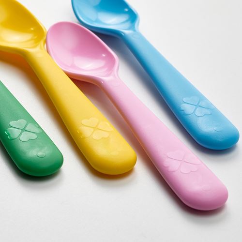 IKEA - KALAS, çocuk kaşık seti, çok renkli