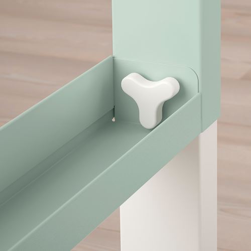 IKEA - PAHL, kid's desk, white/green, 96x58 cm