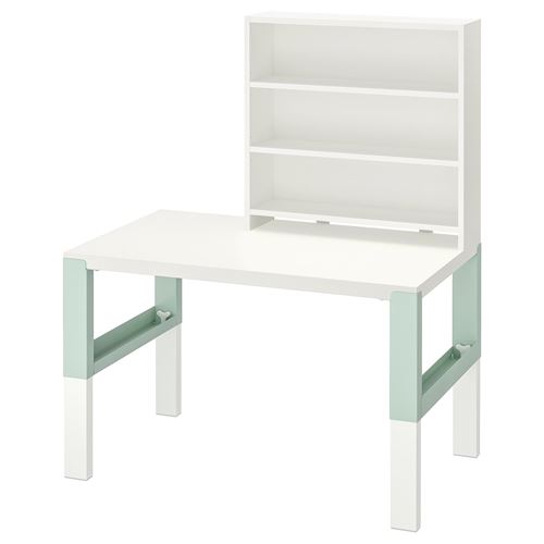 IKEA - PAHL, kid's desk, white/green, 96x58 cm