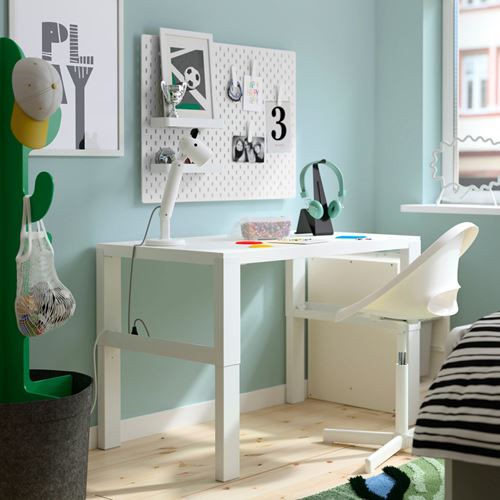 IKEA - PAHL, kid's desk, white, 96x58 cm