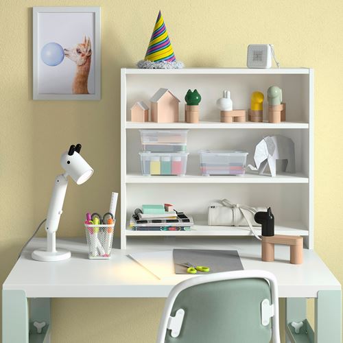 IKEA - PAHL, kid's desk, white/green, 96x58 cm