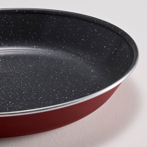 IKEA - HEMLAGAD, frying pan, non-stick coating-red, 28 cm