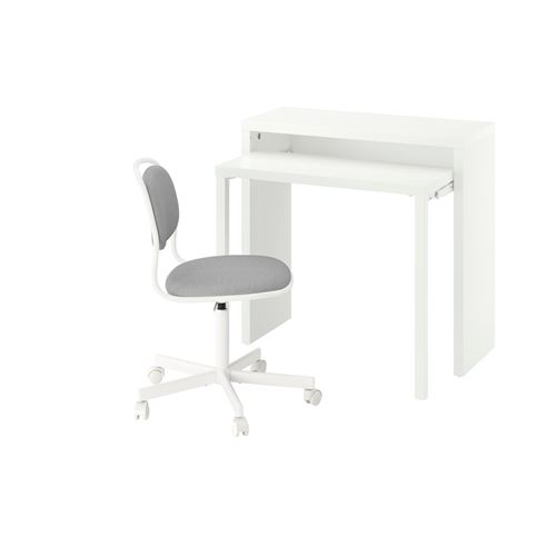 IKEA - LANGDHOPP/ÖRFJALL, sliding door-wardrobe, white/light grey