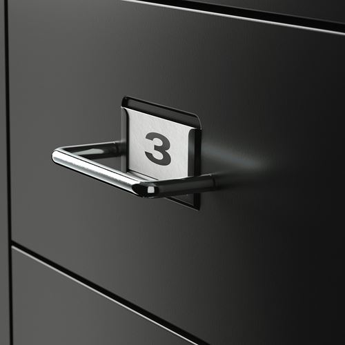 IKEA - HELMER, keson, siyah, 28x65 cm