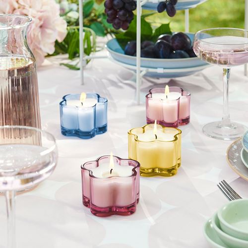 IKEA - MORKULLA, scented candle in cup, multicolour, 12 hr