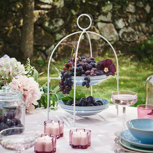 IKEA - TOFSAND, plate stand, white, 33 cm