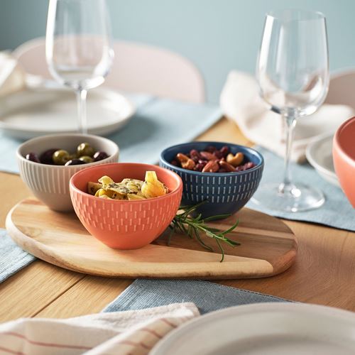 IKEA - KEJSERLIG, ceramic bowl set, mixed colours, 10 cm