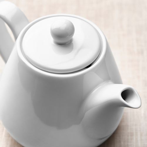 IKEA - LYSRAKA, teapot, white, 0,8 l