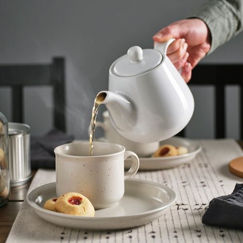 IKEA - LYSRAKA, teapot, white, 0,8 l