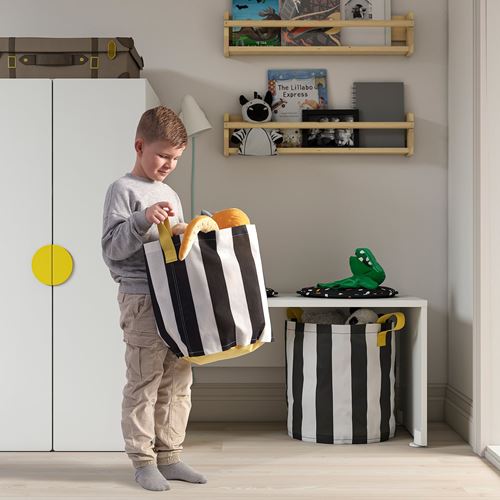 IKEA - NICKY, stor bag, black-white, 38x40 cm