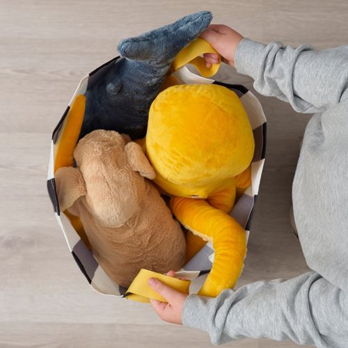 IKEA - NICKY, stor bag, black-white, 38x40 cm