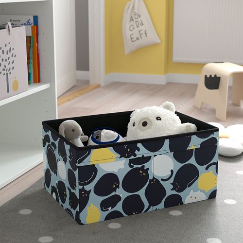 IKEA - SKAJARE, kutu, siyah-mavi, 53x37x26 cm