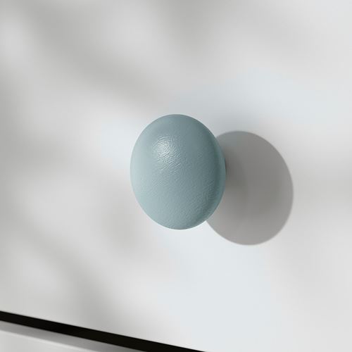 IKEA - PLOCKAR, knob, grey-turquoise, 49 mm
