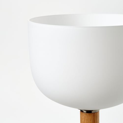 IKEA - MOSSPLYM, yer ve okuma lambası, beyaz-meşe, 180 cm