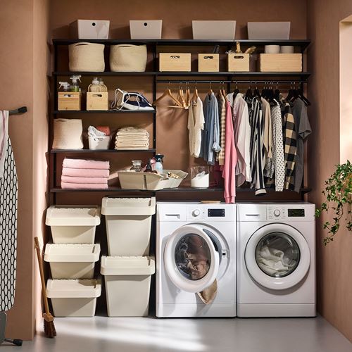 IKEA - SORTERA, waste sorting bin, beige, 37 l