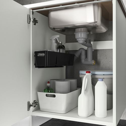 IKEA - ENHET/TVALLEN, çamaşır odası ve banyo için dolap kombinasyonu, beyaz, 139x63,5x87,5 cm