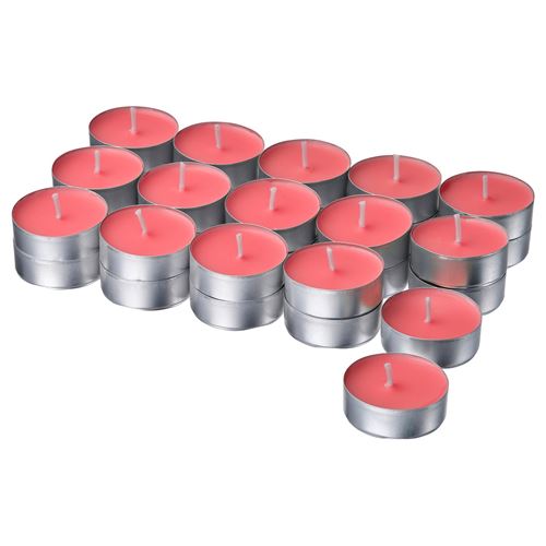 IKEA - LOTSFAGEL, scented tealight, bright pink, 3.5 hr