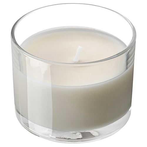 scented candle in cup