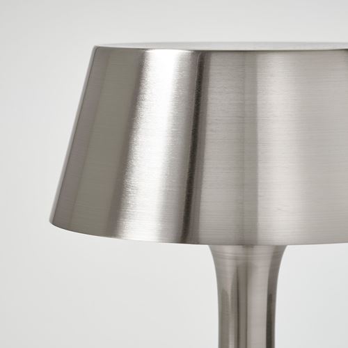 IKEA - AVHALL, LED portable lamp, nickel-plated, 29 cm