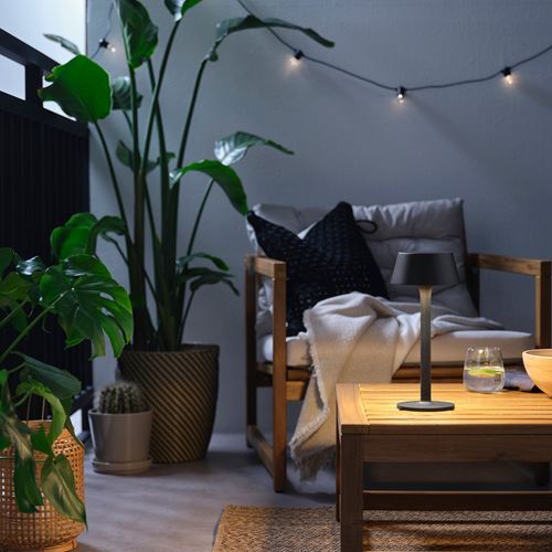 IKEA - AVHALL, LED decoration lighting, black, 29 cm