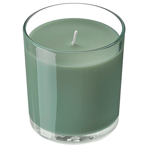 scented candle in cup